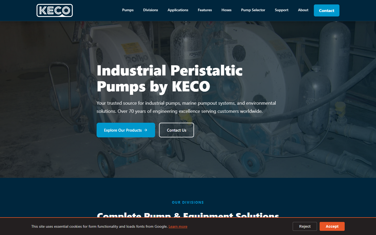 KECO Pump & Equipment - Built by Kronify