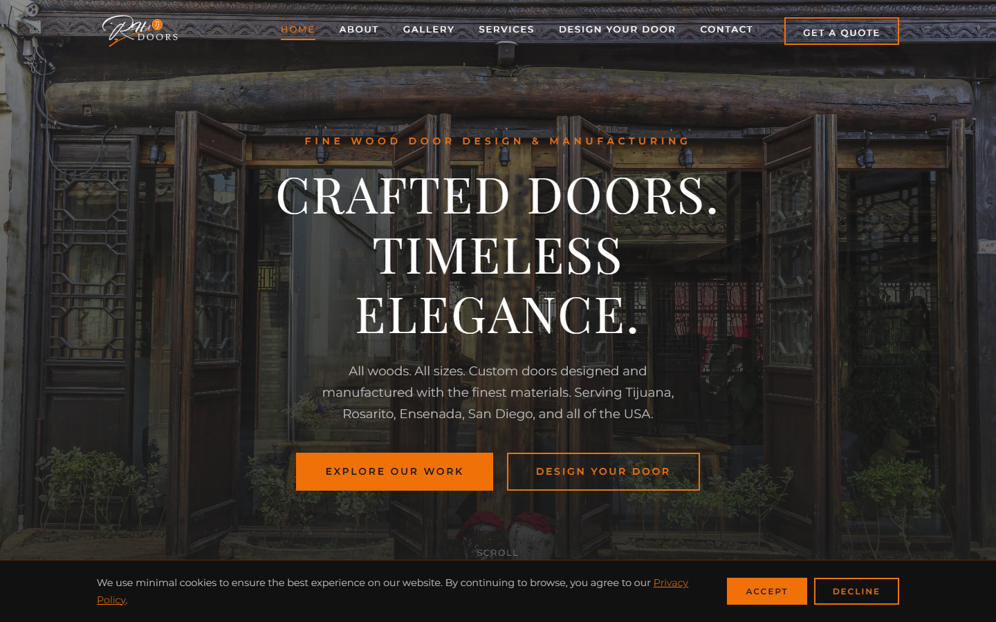 RHA Custom Doors - Built by Kronify